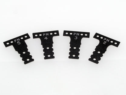 PN Racing Mini-Z MR03/MR04 MM Spring Steel T-Plate #3 (Black)