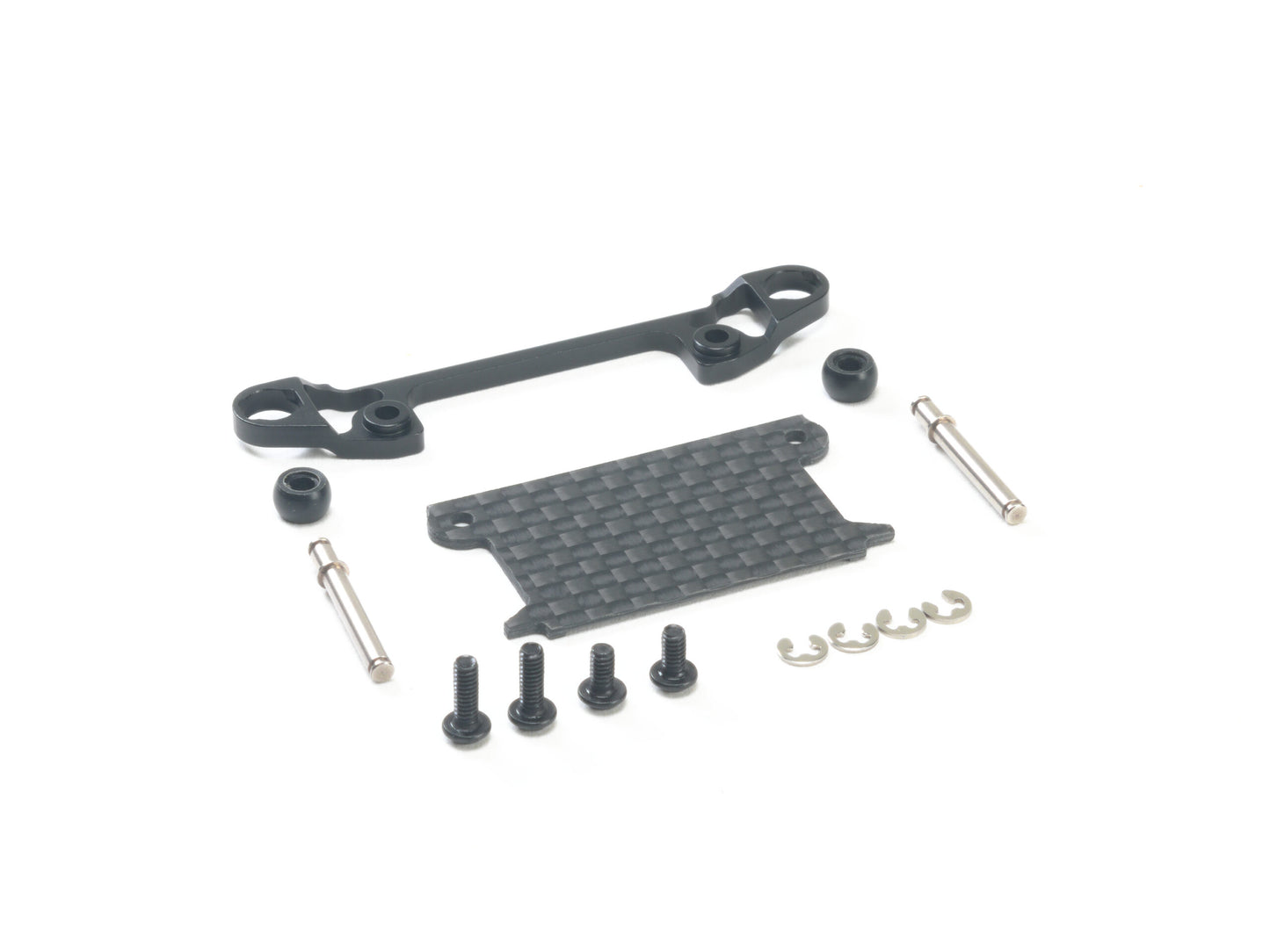 PN Racing Mini-Z MR03 Pro Front Lower Arm Set Wide (Black)