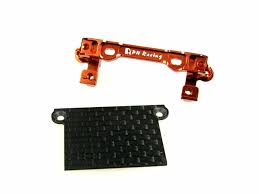 PN Racing Mini-Z MR02/03 V2 V3 V4 Double A-Arm Upper Bracket (Orange) with MR03 Lower Carbon Cover