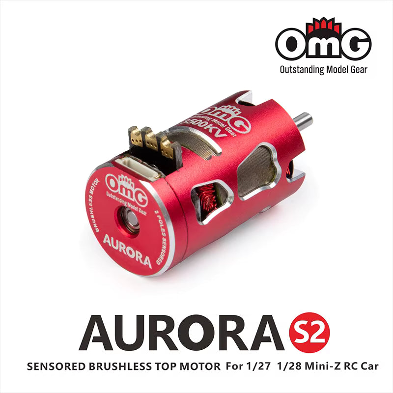 OMG - AURORA 2500KV Series Sensored Brushless Motor / Red