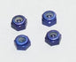 PN Racing Alm. 2mm Wheel Lock Nut - Blue