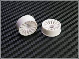 PN Racing Mini-Z 2WD Machine Cut 16 Spoke Front Wheel F0 White