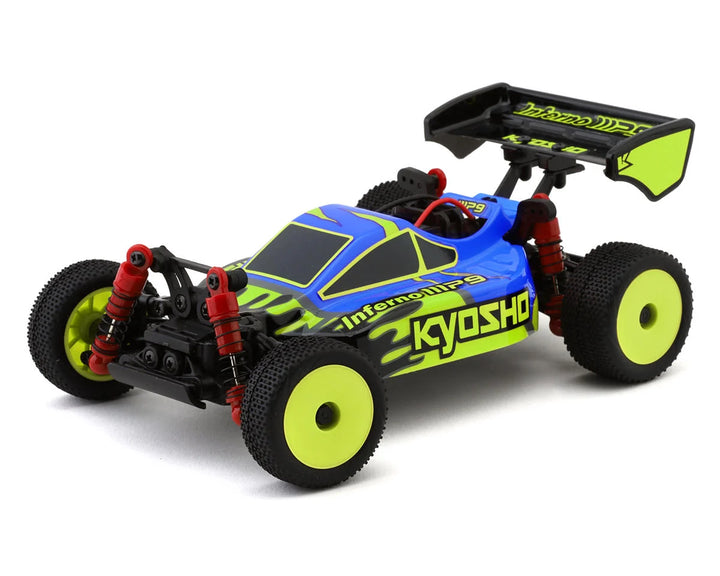 Kyosho MB-010 Mini-Z Inferno MP9 Electric 4WD Micro Buggy Readyset (Blue/Yellow) w/2.4GHz Radio