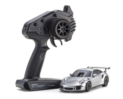 Kyosho MR-04 RWD Mini-Z ReadySet w/Porsche 911 GT Body (Silver) w/KT-531P 2.4GHz Radio