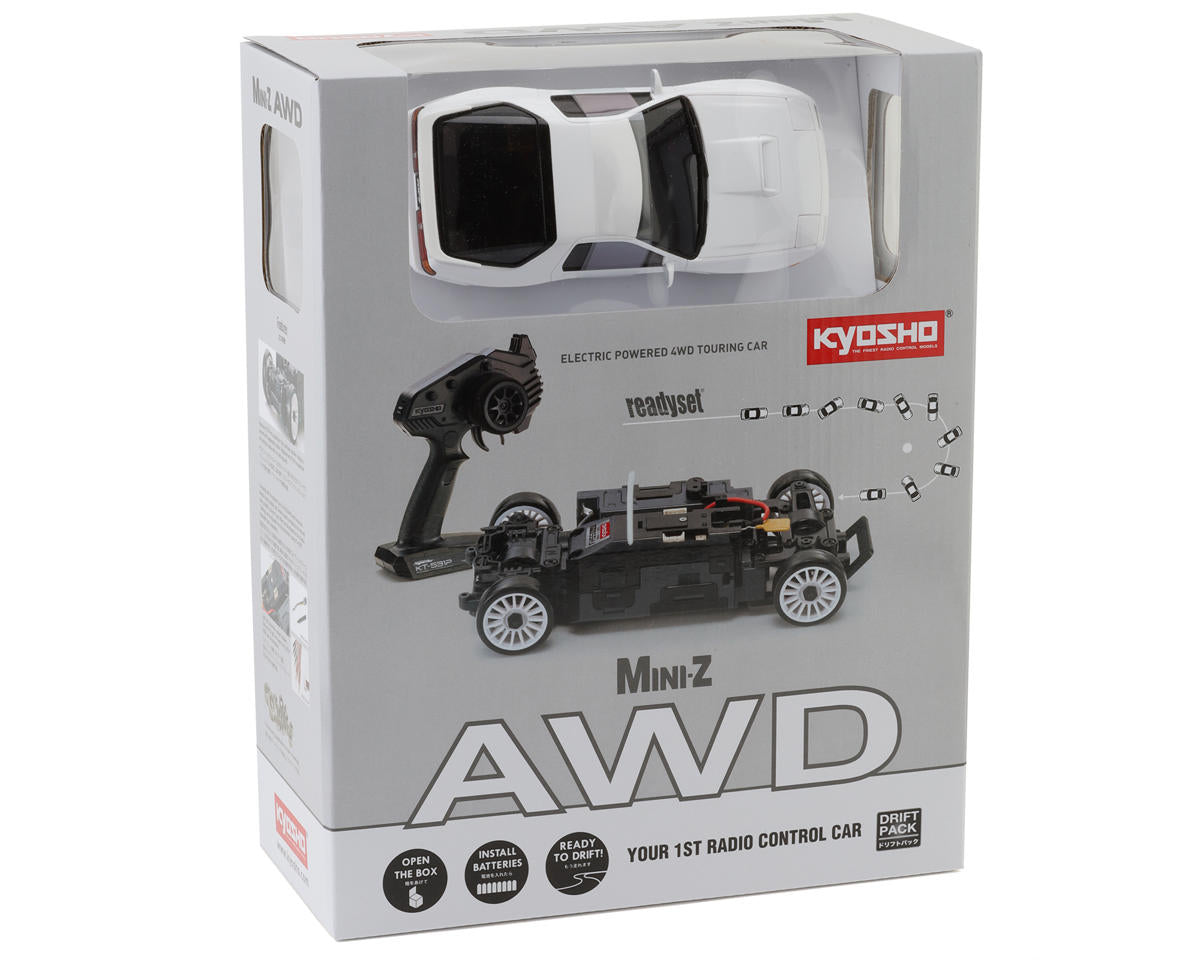 Kyosho MA-020 AWD Mini-Z ReadySet w/Mazda Savanna RX-7 FC3S Body (White) & 2.4GHz Radio