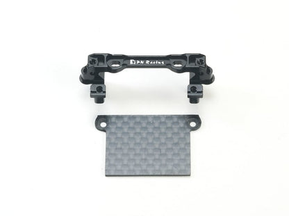 PN Racing Mini-Z MR02/03 V2 V3 V4 Double A-Arm Upper Bracket (Black) with MR03 Lower Carbon Cover