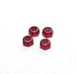 Marka Racing - Aluminum 2mm Wheel Lock Nut - Red - 4pcs