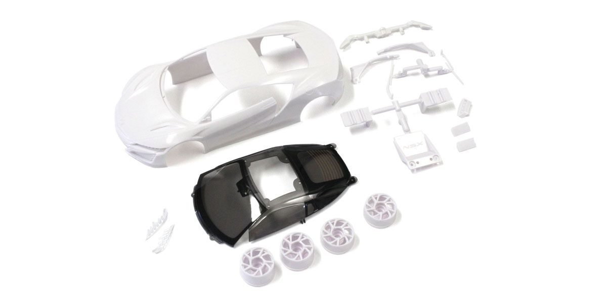 Kyosho - Honda NSX White body set(w/Wheels)