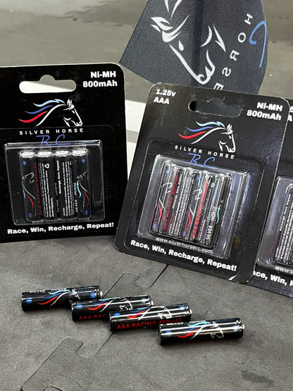 Silver Horse - 800mAH AAA Mini Z Racing Cell Batteries