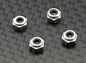PN Racing Alm. 2mm Wheel Lock Nut - Silver