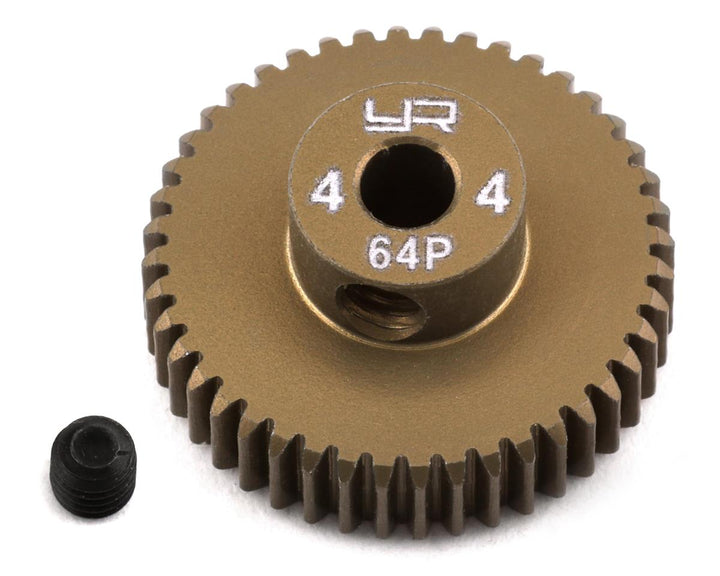 Yeah Racing 64P Hard Coated Aluminum Pinion Gear (44T)